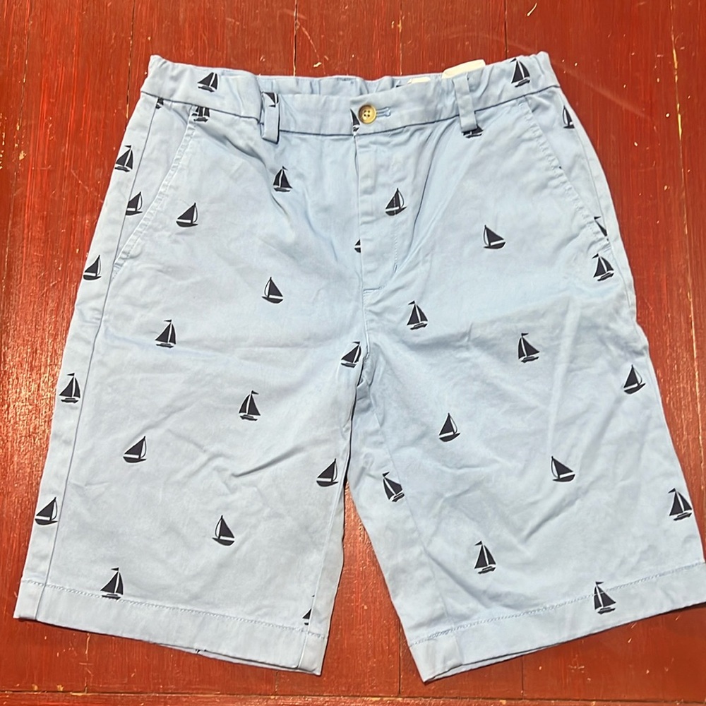 Vineyard Vines- Boys Cotton Sailboat Shorts Adjustable Waist